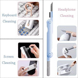 Multi-functional 7-in-1 Electronics Cleaning Kit – Professional Brush for Keyboards, Earbuds, Phones & Screen Cleaning