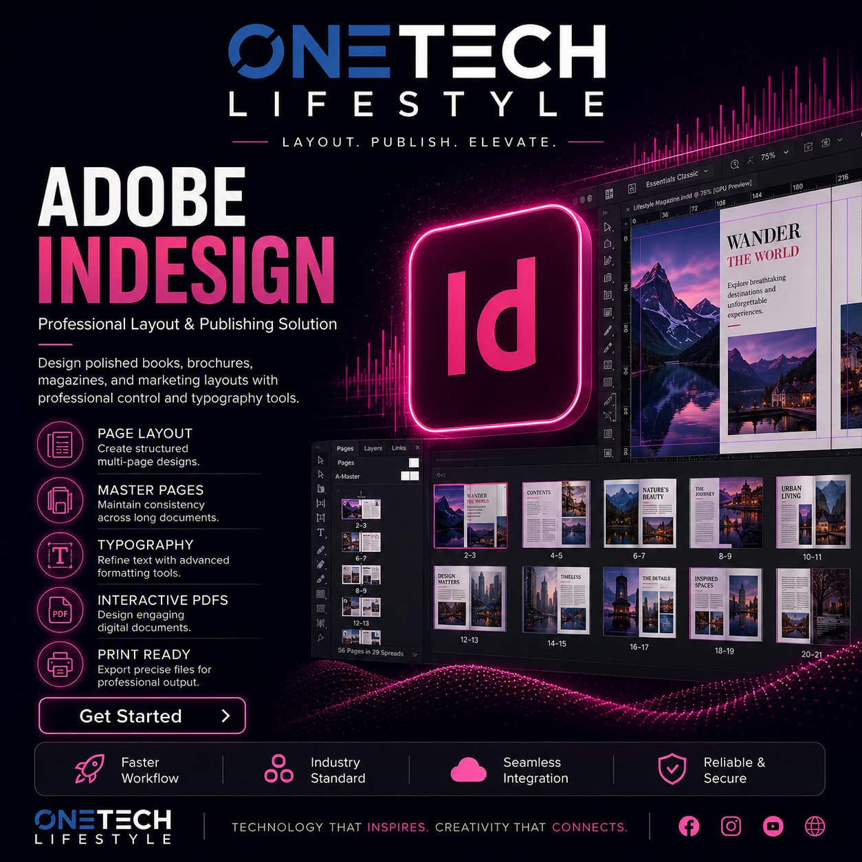 Adobe InDesign – Professional Page Layout & Design (Lifetime Activation)