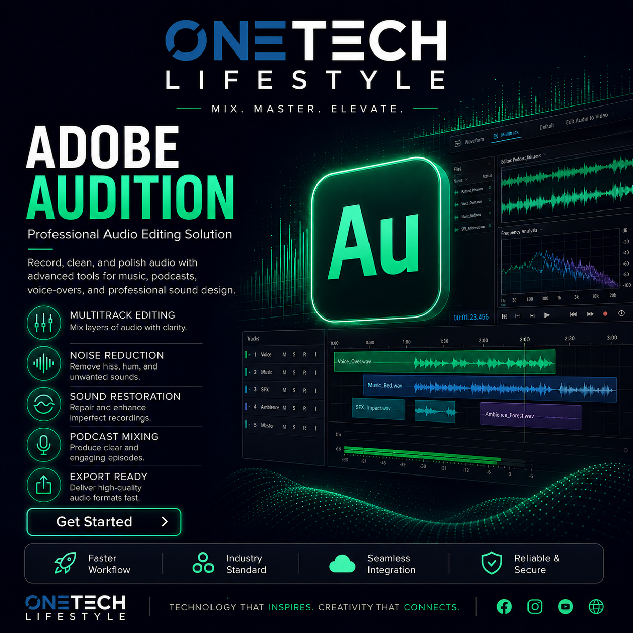 Adobe Audition – Professional Audio Workstation (Lifetime Activation)