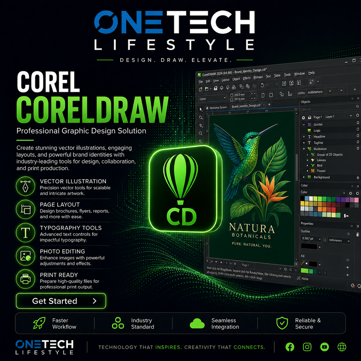 CorelDRAW Graphics Suite – Professional Vector Illustration & Design (Lifetime Activation)