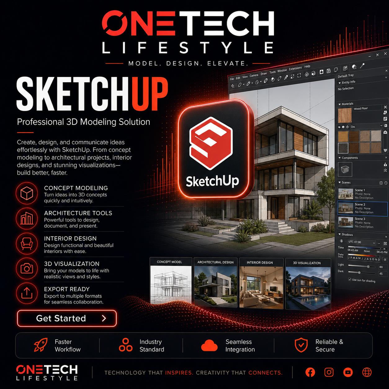 SketchUp Pro – Professional 3D Modeling & Interior Design (Lifetime Activation)
