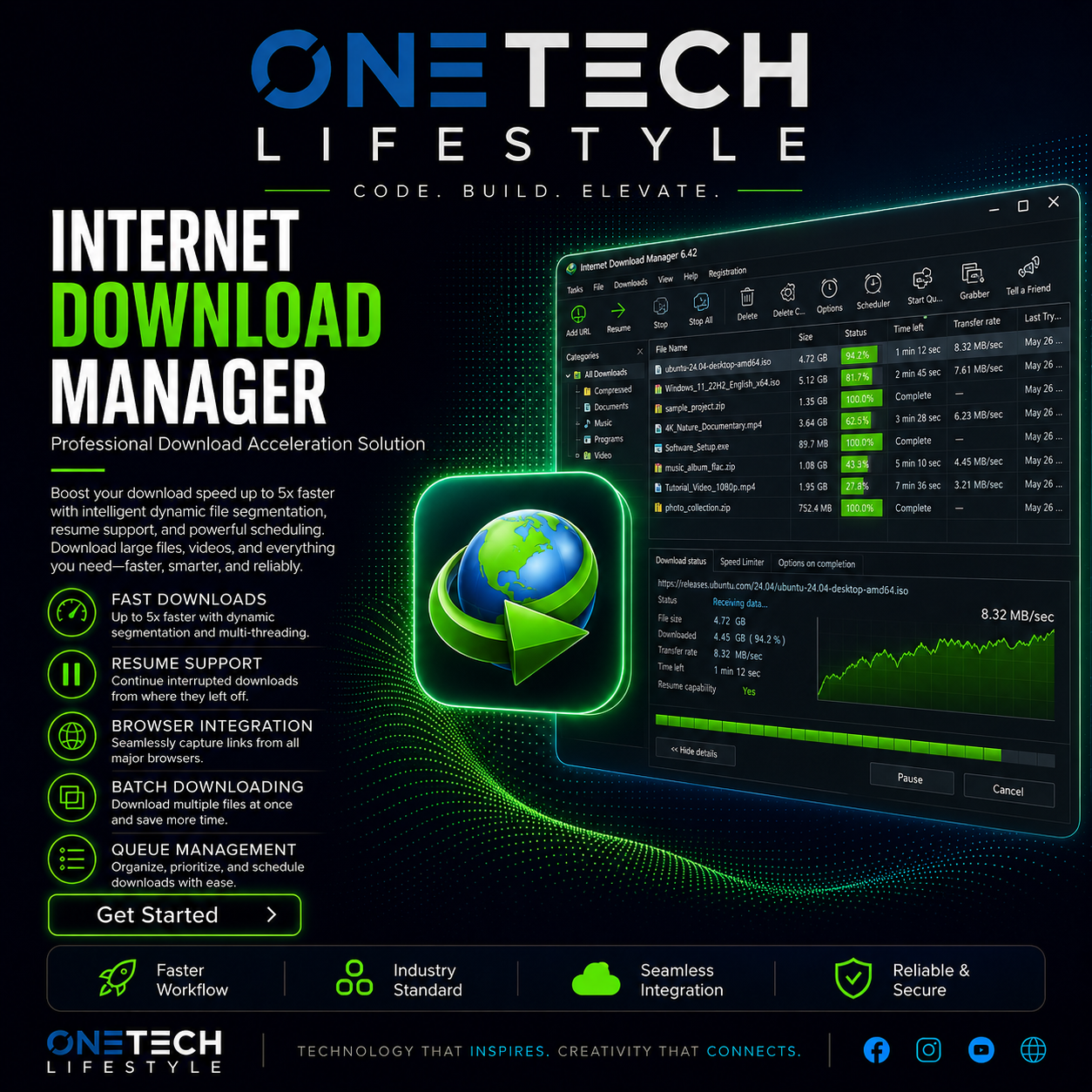 Internet Download Manager (IDM) – World’s Fastest Downloader (Lifetime Activation)