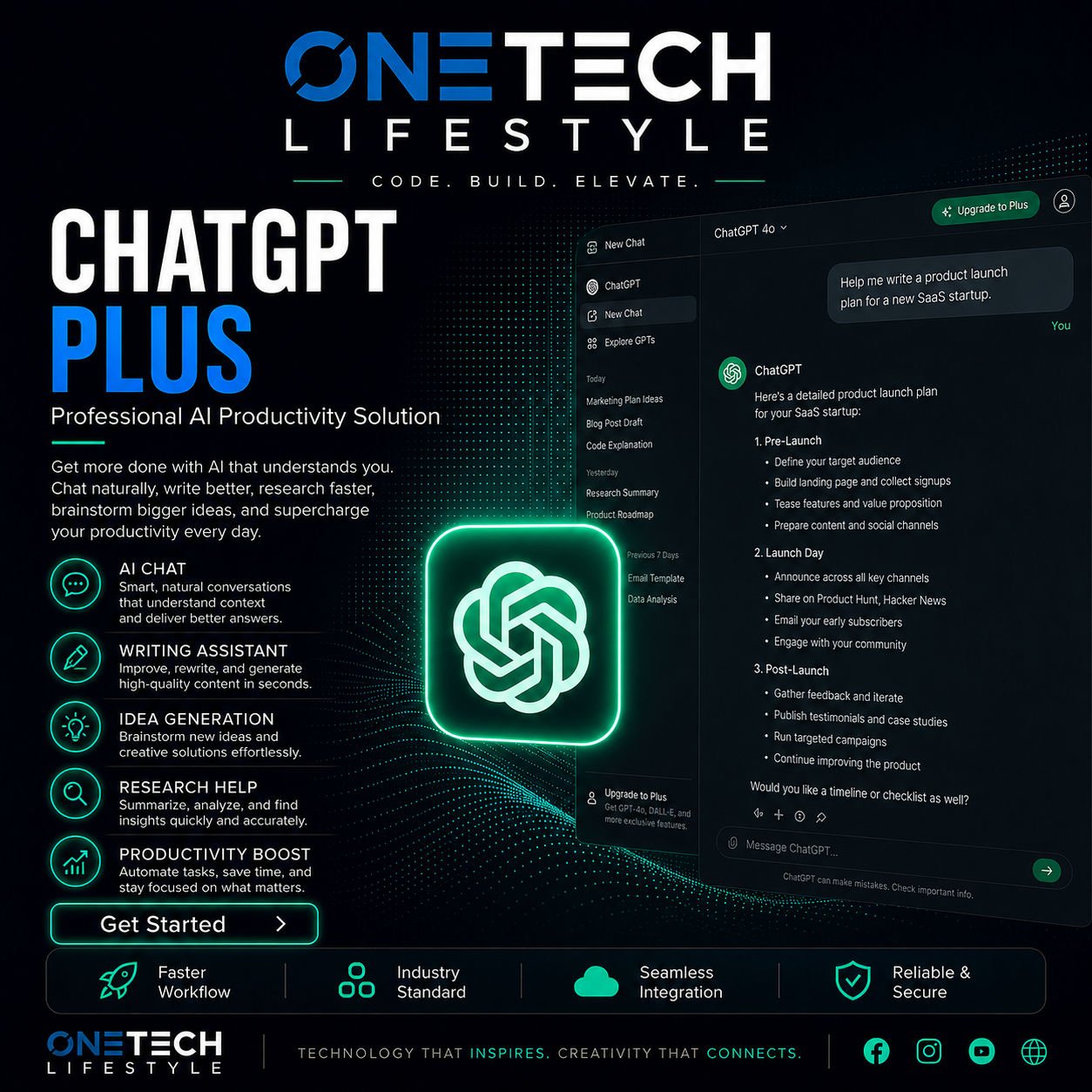 ChatGPT Plus – Official Premium Subscription (GPT-4o & Advanced AI Tools)