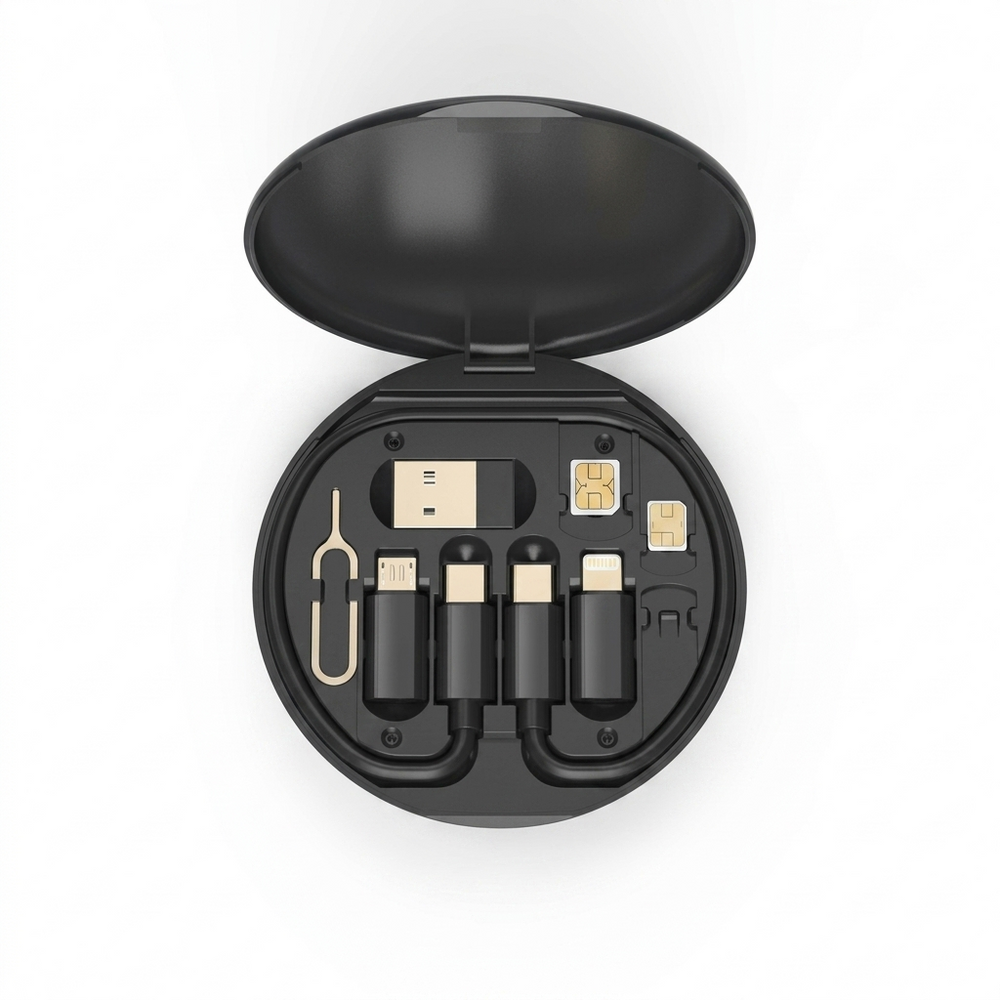 All-in-One Multi-Adapter Charging Station – 60W Fast Charge Pro Series (Black ABS)