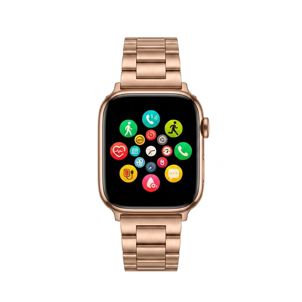 Watch 10 Max Luxury Edition – Premium Smartwatch with Iconic Rolex Style Stainless Steel Chain