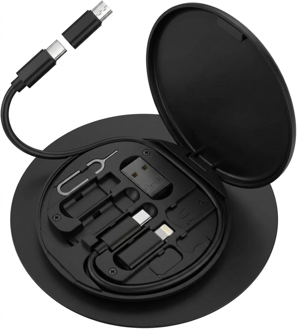 All-in-One Multi-Adapter Charging Station – 60W Fast Charge Pro Series (Black ABS)