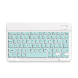 Universal Ultra-Slim Bluetooth Keyboard & Mouse Combo – Multi-Device Connectivity with RGB Backlit Keys & Rechargeable Design