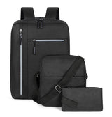 Premium 3-Piece USB Charging Student Backpack Set – Durable Tech Bag for College, School & Travel