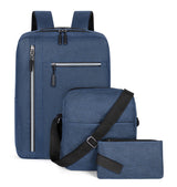 Premium 3-Piece USB Charging Student Backpack Set – Durable Tech Bag for College, School & Travel