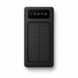 10000mAh Solar Power Bank with Built-in Cables, LED Flashlight & Fast Charging